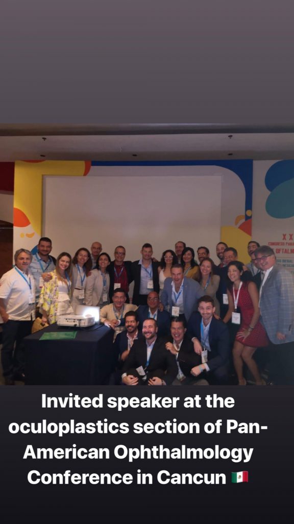 Dr. Taban was an invited speaker at the 2019 Pan-American Ophthalmology conference.