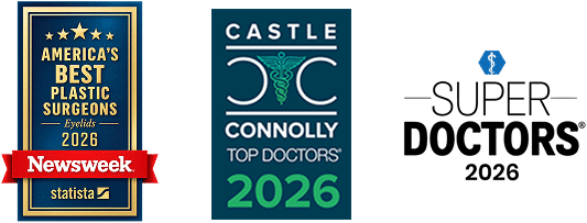 America's Best Plastic Surgeons Eyelids 2026, Castle Connolly Top Doctors 2026, Super Doctors® 2026 Images